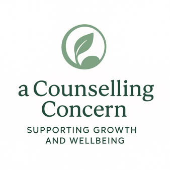 A Counselling Concern Logo and by phrase supporting growth and wellbeing